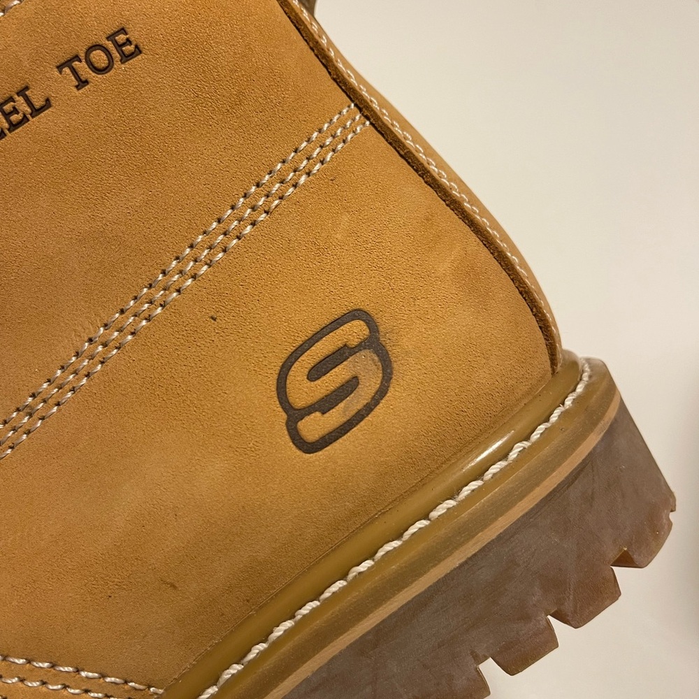 Skechers Tan Steel Toe Boots - Picture 16 of 16